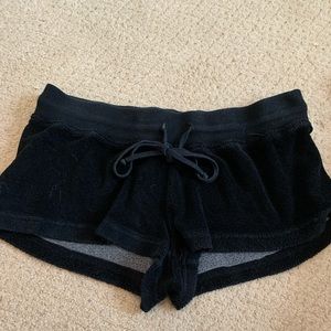 Black Hard Tail Shorts